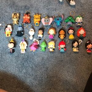 Lot of Pop Figure Key Chains